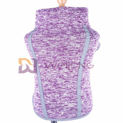 Velo da urdidura que alinha o revestimento roxo do cão do velo do revestimento da veste da ansiedade do cão