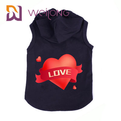 Cão e Cat Clothes do Hoodie do animal de estimação de Autumn Sleeveless Cat Dog Printed