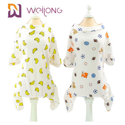 T-shirt completo de Cat Pet Holiday Pajamas Printed do cão da personalização de Kweilong