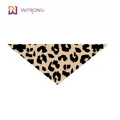 Personalização poli Digital do Bandana do animal de estimação da cópia do leopardo da popelina que imprime Bandanas pequenos do cão