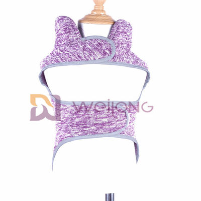 Velo da urdidura que alinha o revestimento roxo do cão do velo do revestimento da veste da ansiedade do cão