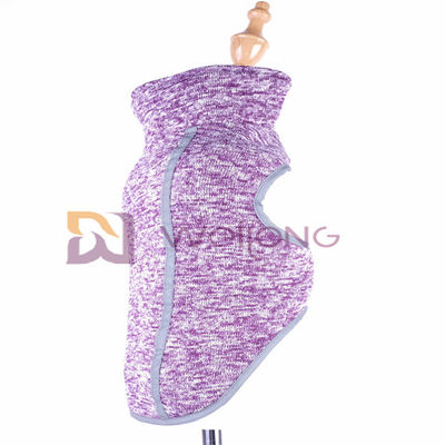 Velo da urdidura que alinha o revestimento roxo do cão do velo do revestimento da veste da ansiedade do cão