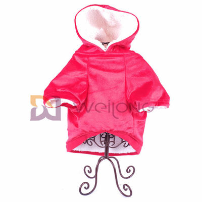 Revestimento macio e morno de Autumn Shiny Velour Pet Hoodie de BSCI do Natal do cão do revestimento
