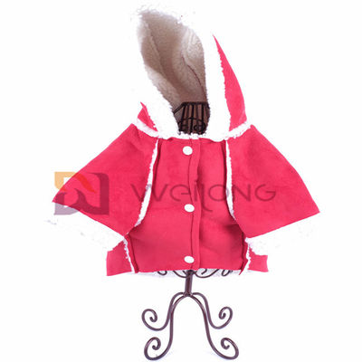 Morno imite o Hoodie de couro de Autumn Raw Edge Cute Pet da roupa do animal de estimação