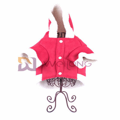 ISO9001 imitam o revestimento de couro de Autumn Raw Edge Warm Dog do revestimento do animal de estimação do Hoodie