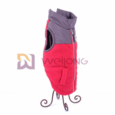 Revestimento Windproof impermeável do cão do zíper do falso do revestimento do animal de estimação do pescoço da tartaruga do velo polar