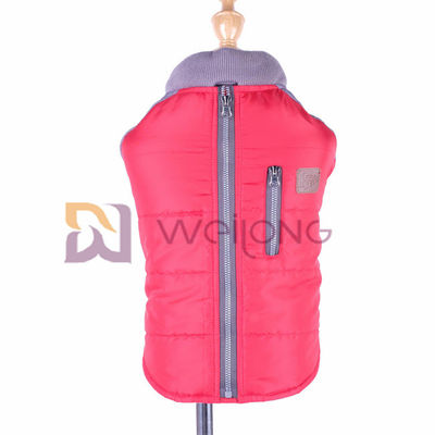 Revestimento do animal de estimação da abertura de Velcro do bolso do zíper do falso para o outono/inverno do cão