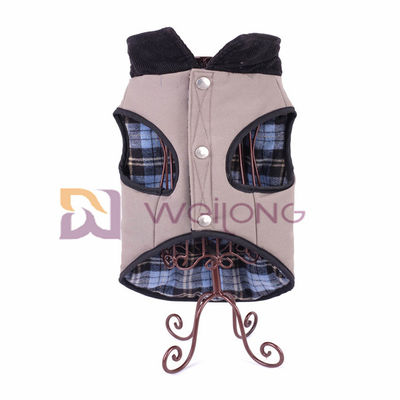 Bolso 100% de prata verdadeiro do botão da manta de gama alta do revestimento do cão da lona do algodão XS S M L XL