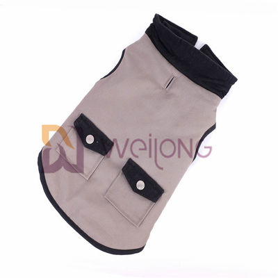 Bolso 100% de prata verdadeiro do botão da manta de gama alta do revestimento do cão da lona do algodão XS S M L XL