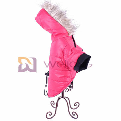 O Wadding agarra o vestuário de abertura de enchimento do cão de Hood Pet Clothing Hoodie Polyester da pele