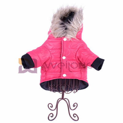 O Wadding agarra o vestuário de abertura de enchimento do cão de Hood Pet Clothing Hoodie Polyester da pele