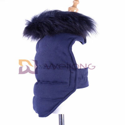 Revestimento pequeno do velo do cão de lãs destacáveis do colar do luxuoso o grande reveste para o inverno BSCI