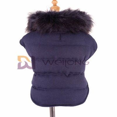Revestimento pequeno do velo do cão de lãs destacáveis do colar do luxuoso o grande reveste para o inverno BSCI
