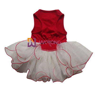 O animal de estimação da saia do tule do brilho veste a princesa de borracha feita sob encomenda Dress do cão da cópia