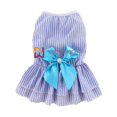 Crepe de algodão bonito poli do algodão da curva do cetim dos vestidos do cão da cor customizável