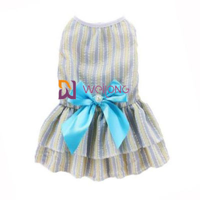 Crepe de algodão bonito poli do algodão da curva do cetim dos vestidos do cão da cor customizável