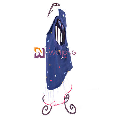 A cópia de Digitas borda o vestido de molho tecido do cão do colar do verão do jérsei do amor do vestido do animal de estimação coração feito sob encomenda poli