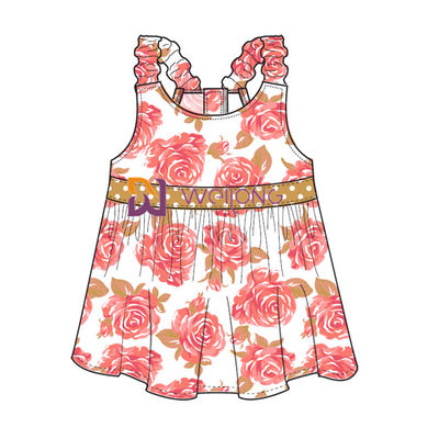 Cópia Havaí Rose Customized Strap Dog Dress de Digitas para o animal de estimação