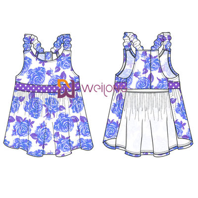 Cópia Havaí Rose Customized Strap Dog Dress de Digitas para o animal de estimação