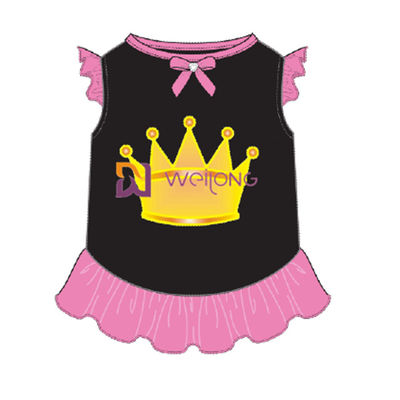 Personalização BSCI do vestido do animal de estimação da saia da coroa da cópia do brilho/animal de estimação de WMT saia