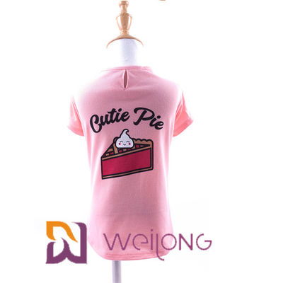 Camisas customizáveis da mola/verão T para o jérsei 180G do algodão dos cães