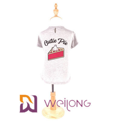 Camisas customizáveis da mola/verão T para o jérsei 180G do algodão dos cães