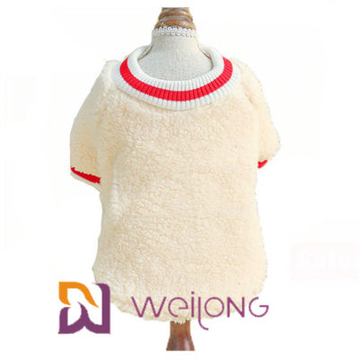 A camisa de Rib Knit Short Sleeve Pet T mantém a camisa macia morna de Sherpa T para o cão
