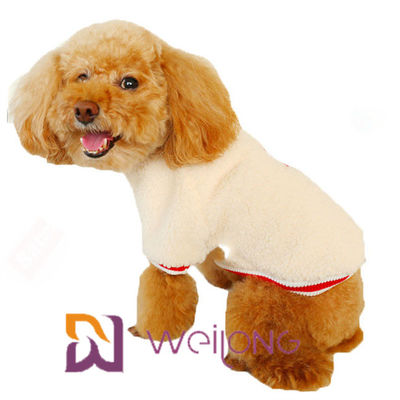 A camisa de Rib Knit Short Sleeve Pet T mantém a camisa macia morna de Sherpa T para o cão