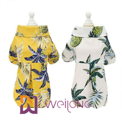 Camisas curtos do cão T da popelina de algodão da luva para confortável respirável dos cães