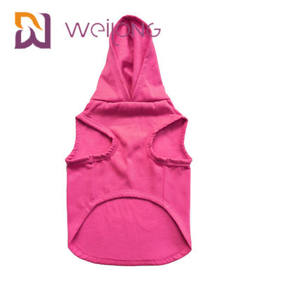O Hoodie de borracha colorido do animal de estimação do aniversário da cópia personalizou o Hoodie cor-de-rosa do cão