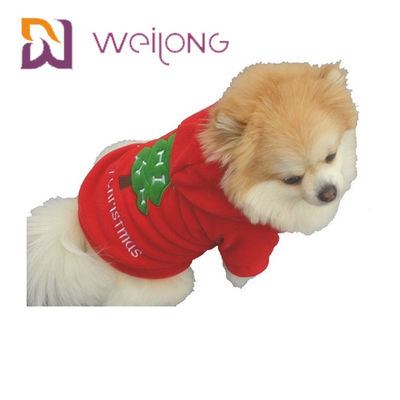Borde o HOODIE polar do animal de estimação do velo para o Hoodie do velo do cão do Natal
