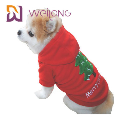 Borde o HOODIE polar do animal de estimação do velo para o Hoodie do velo do cão do Natal