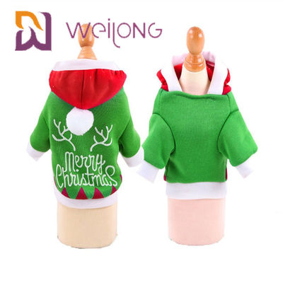 O inverno do cachorrinho do Hoodie do Natal veste-se com roupa do inverno de Santa Claus Snowman Elk Dog Cat