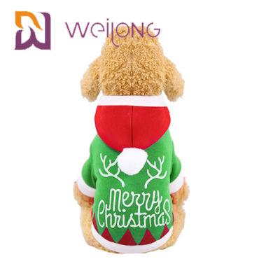 O inverno do cachorrinho do Hoodie do Natal veste-se com roupa do inverno de Santa Claus Snowman Elk Dog Cat