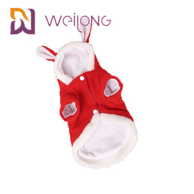 Velo polar do Hoodie 100% do animal de estimação de Bunny Costume Halloween Cosplay Rabbit da Páscoa para Cat Dog