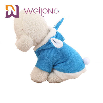Velo polar do Hoodie 100% do animal de estimação de Bunny Costume Halloween Cosplay Rabbit da Páscoa para Cat Dog