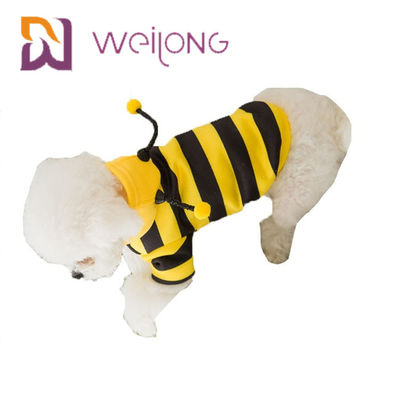 Roupa engraçada do Hoodie do cão do traje da abelha da tira da roupa do animal de estimação de Florea dos Apis