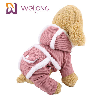 O cão poli do pijama do animal de estimação do veludo de algodão de BSCI 100% veste a queda e o inverno