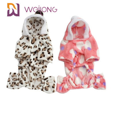 100% pijamas polis customizável do animal de estimação da cópia para pijamas da flanela do cão do outono/inverno