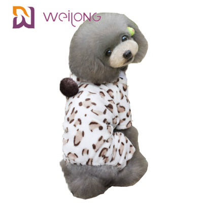100% pijamas polis customizável do animal de estimação da cópia para pijamas da flanela do cão do outono/inverno