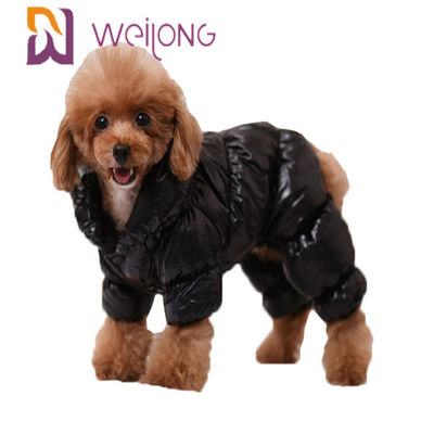 Pijamas impermeáveis coloridos do cão da tela da pérola para cães pequenos dos grandes cães