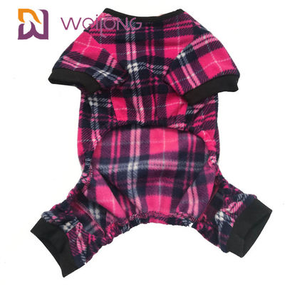 Curva customizável dos pijamas polis mornos do cão do velo para o outono e o inverno