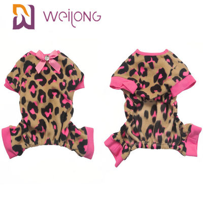 Pijamas bonitos do cão do calor customizável da roupa do animal de estimação dos pijamas do animal de estimação da curva do teste padrão