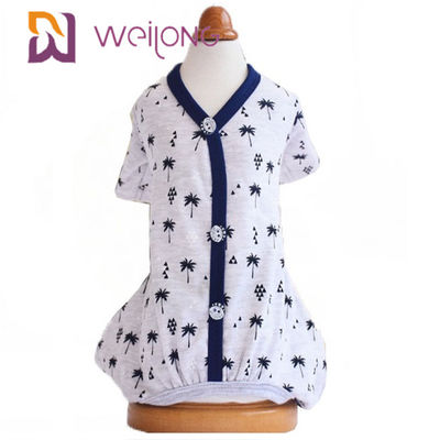 Forro do jérsei do algodão do pijama do animal de estimação da mola/do casaco de lã do teste padrão personalização do verão