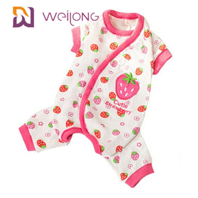 Pijamas Onesie BSCI/WMT/ISO9001 do cão do Xl do verão da personalização da cópia de Digitas