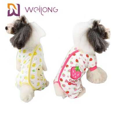 Pijamas Onesie BSCI/WMT/ISO9001 do cão do Xl do verão da personalização da cópia de Digitas