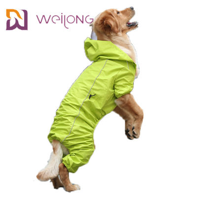Do cão completo da personalização da capa de chuva do animal de estimação da listra da segurança capa de chuva reflexiva