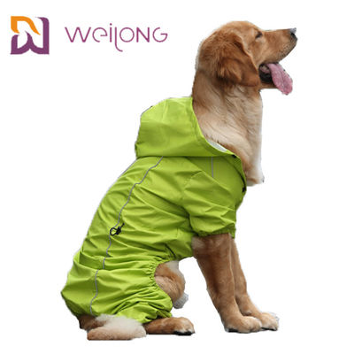 Do cão completo da personalização da capa de chuva do animal de estimação da listra da segurança capa de chuva reflexiva