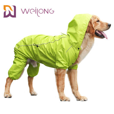 Do cão completo da personalização da capa de chuva do animal de estimação da listra da segurança capa de chuva reflexiva