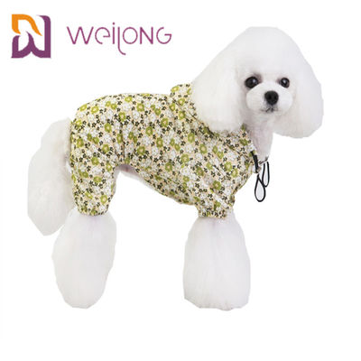 Do cabo impermeável da tração da capa de chuva do animal de estimação da tela da cópia de Digitas capa de chuva pequena personalizada do cão